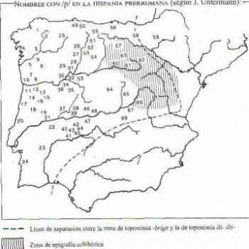 Click para ampliar. Pulsa en el nombre para ver la ficha. Nombres con /p/ en la Hispania prerromana